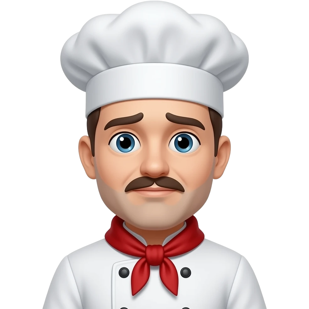 page not found sad chef emoji