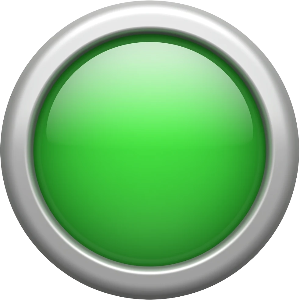 GREEN BUTTON PERPECTIVE 3D emoji