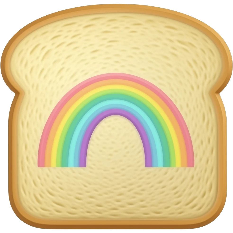rainbow bread emoji