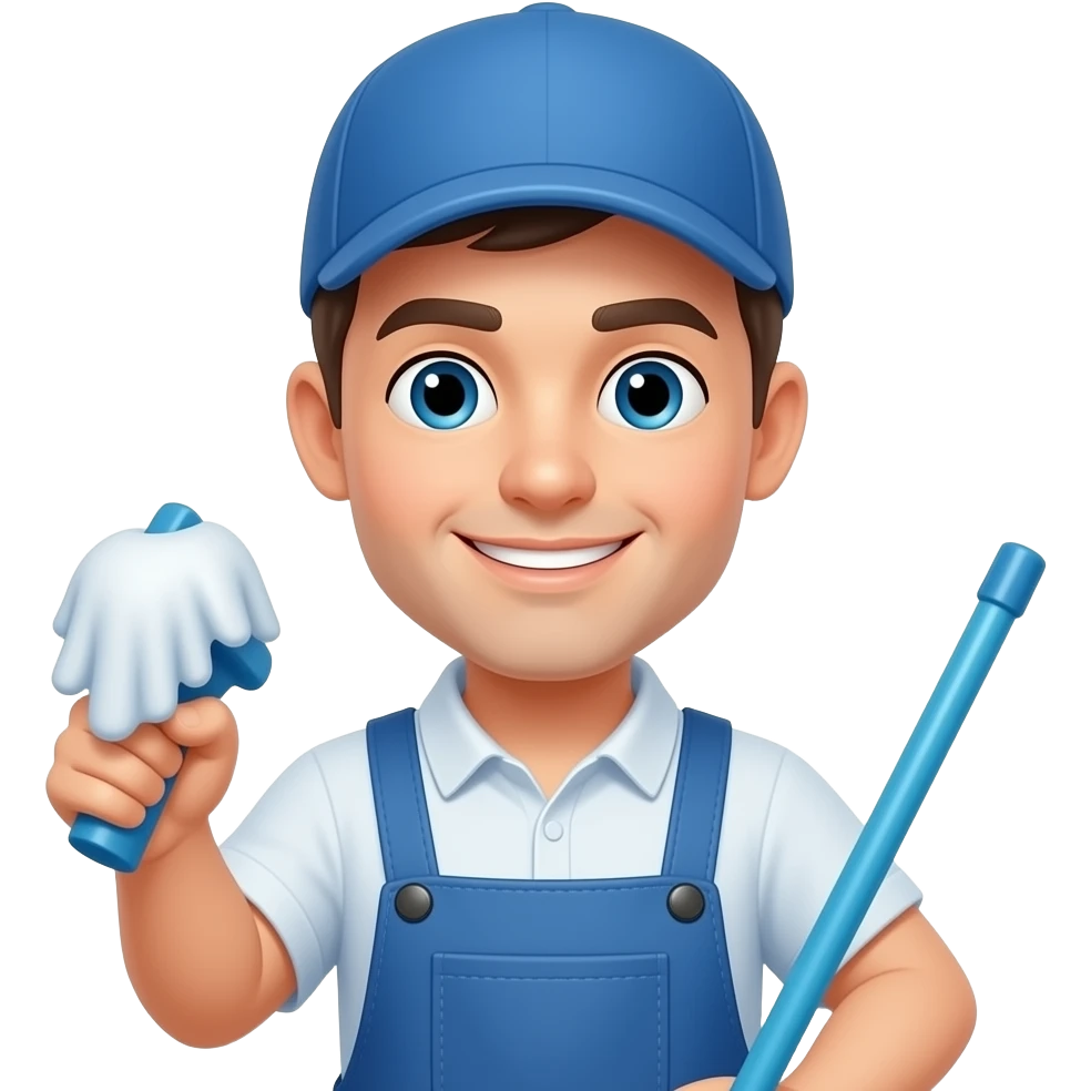 Cleaning man emoji
