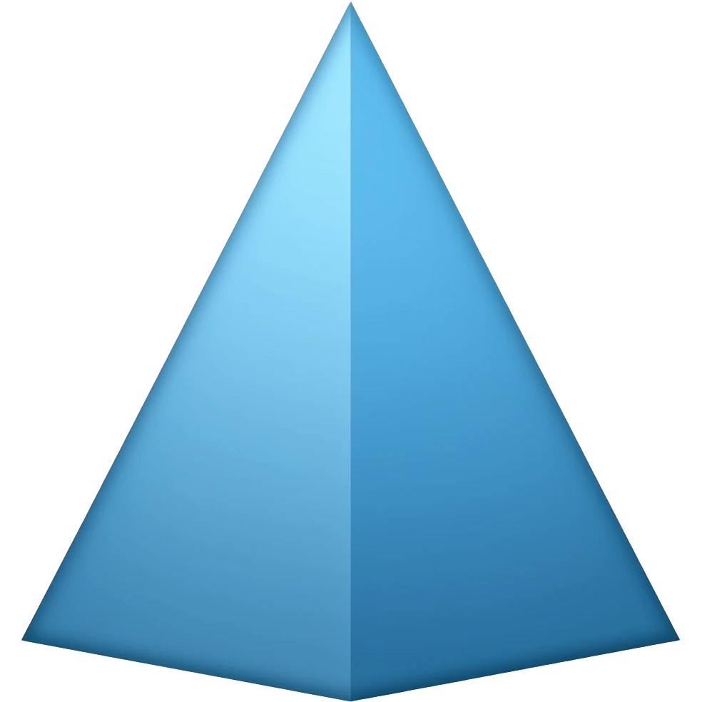 Blue triangle emoji