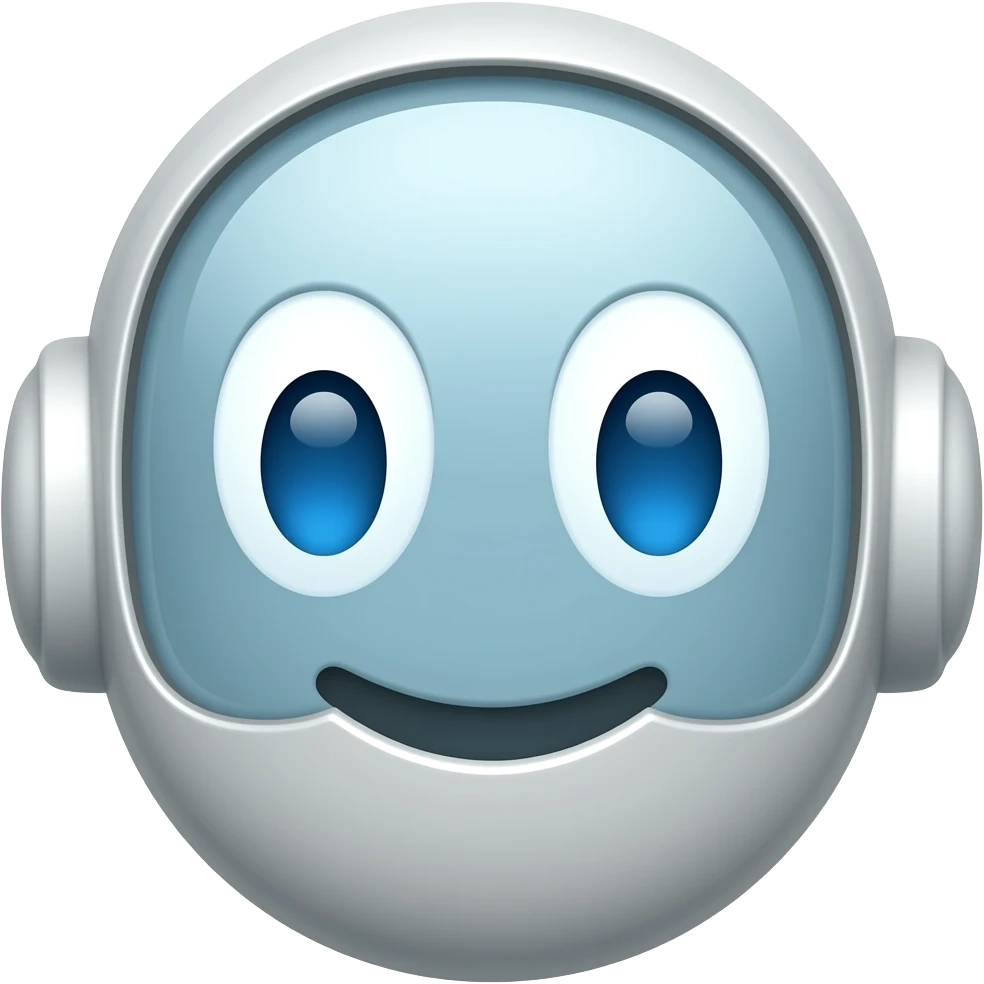 simple friendly chatbot emoji