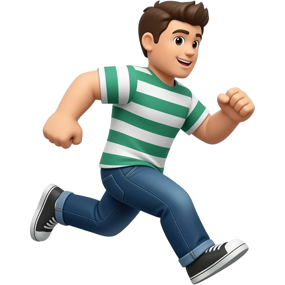 Roblox man running emoji