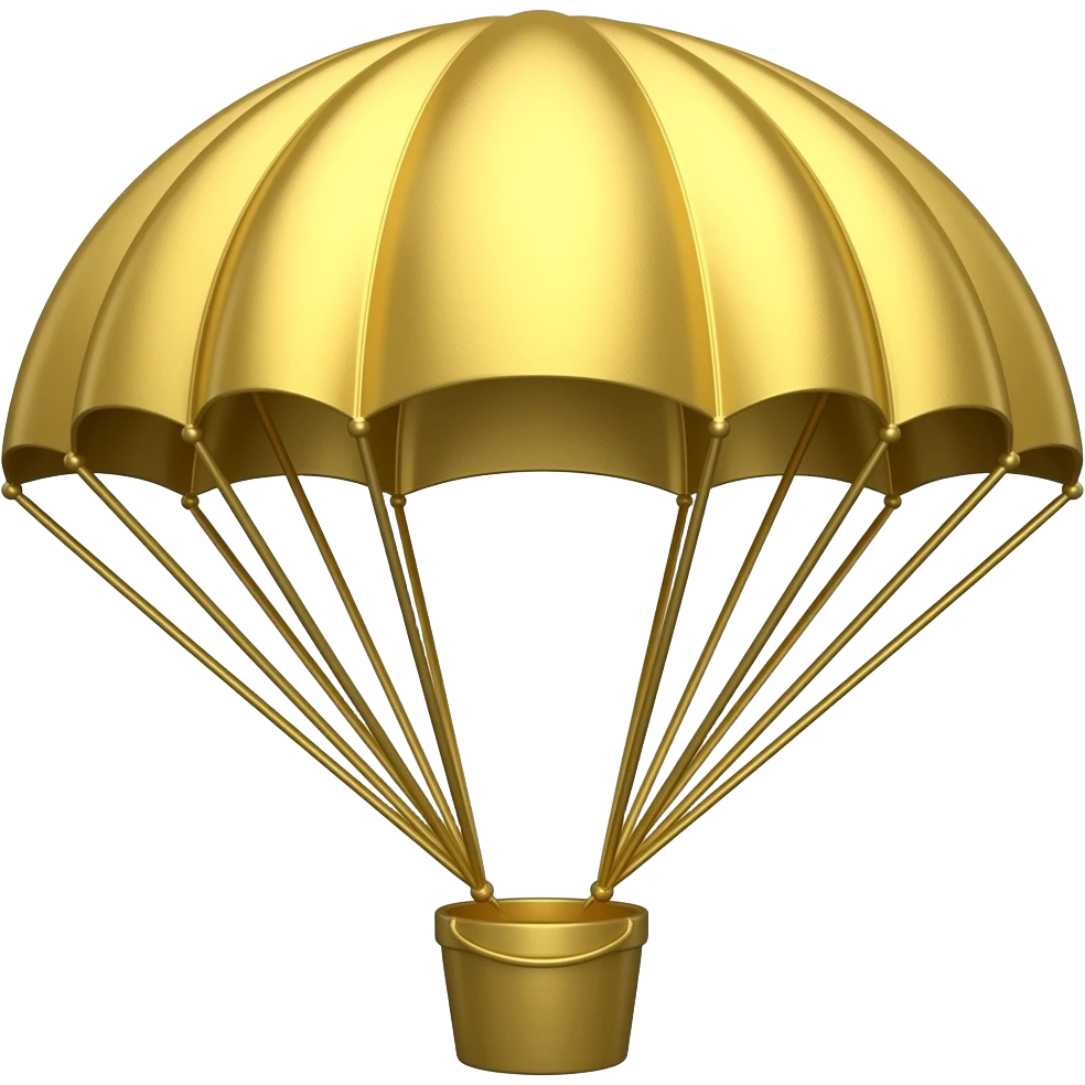 golden parachute emoji