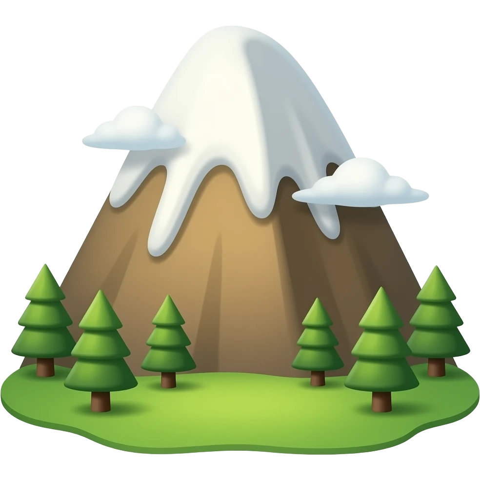 Mountain  emoji no background emoji