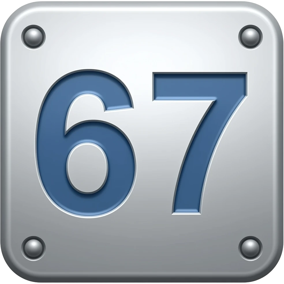 Blue 67 emoji