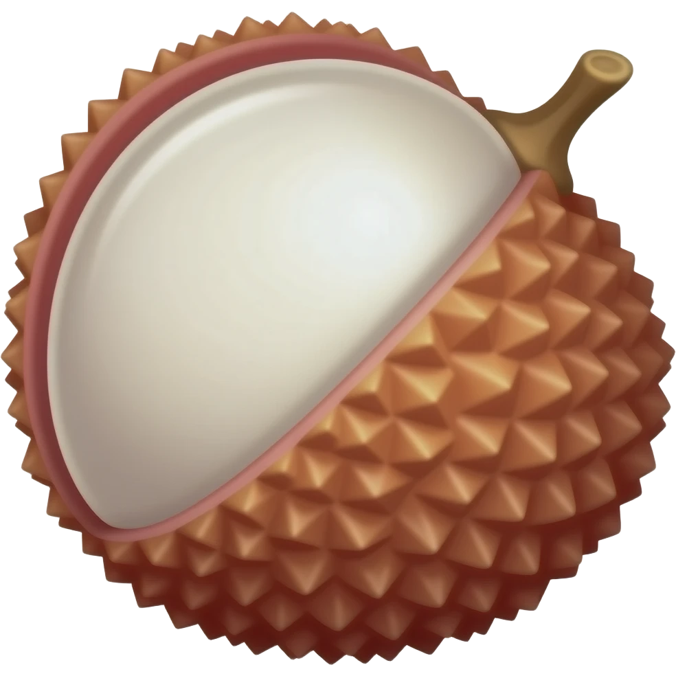Lichi fruit emoji