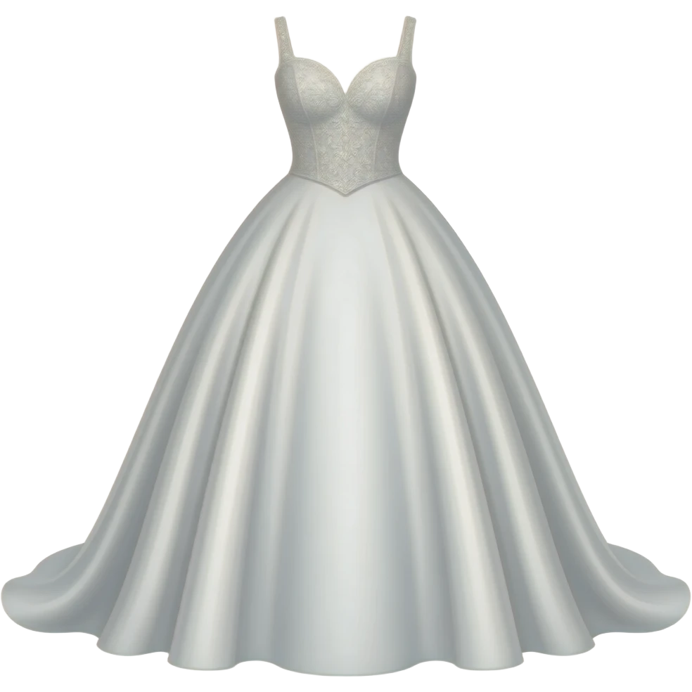 GENERATE wedding white stylish beautiful dress emoji