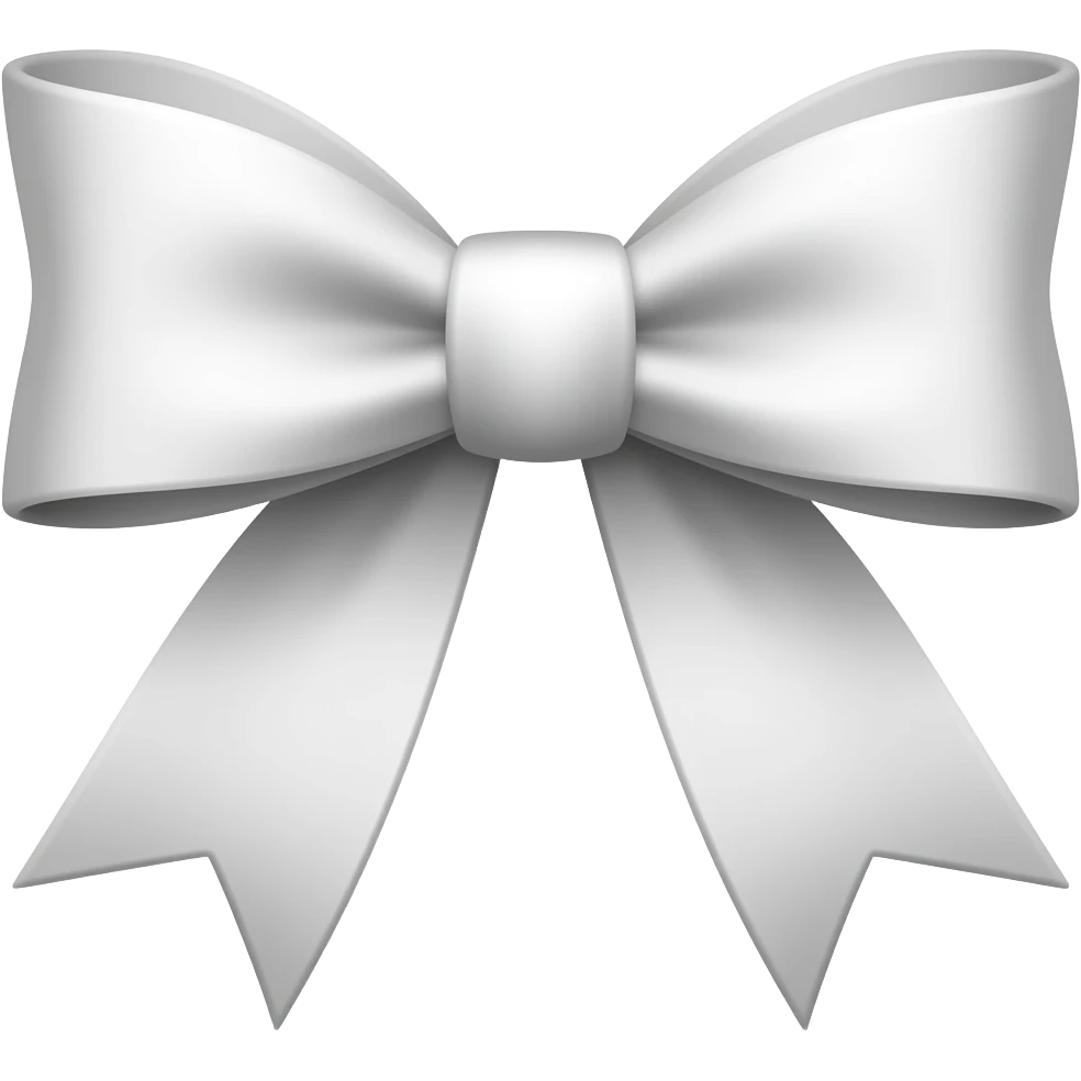 white bow emoji