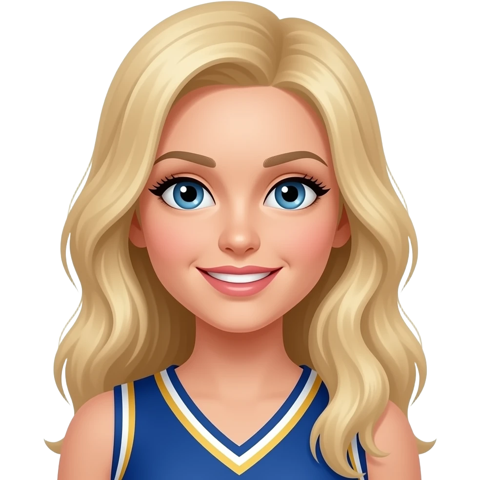Blonde majorette emoji