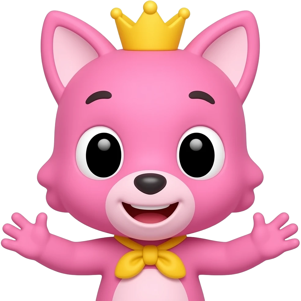 Pinkfong is a toddler emoji