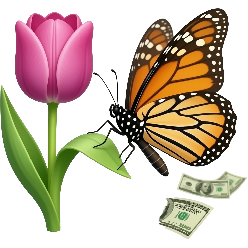 🌷🦋💸 emoji