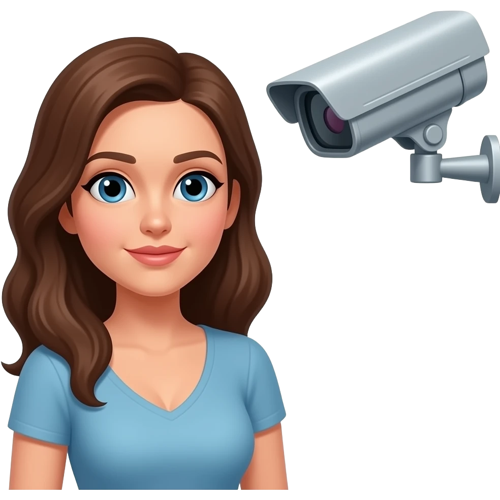 Vigilancia para mujer mona emoji