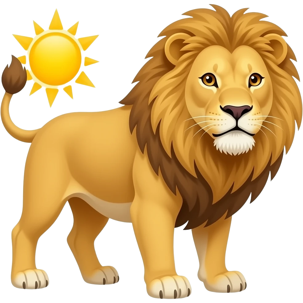 شیر خورشید emoji