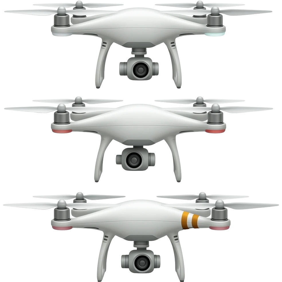 drone fleet, 3 drones max emoji