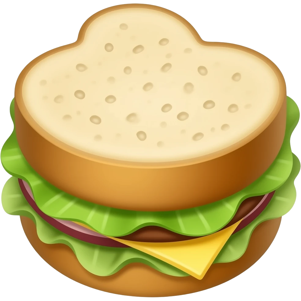 sandwich with lettuce emoji