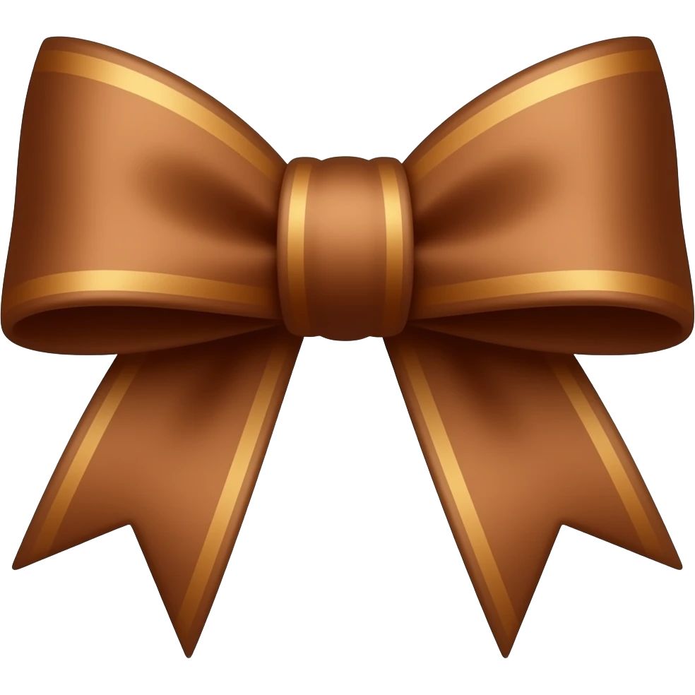 Cute Brown bow! emoji