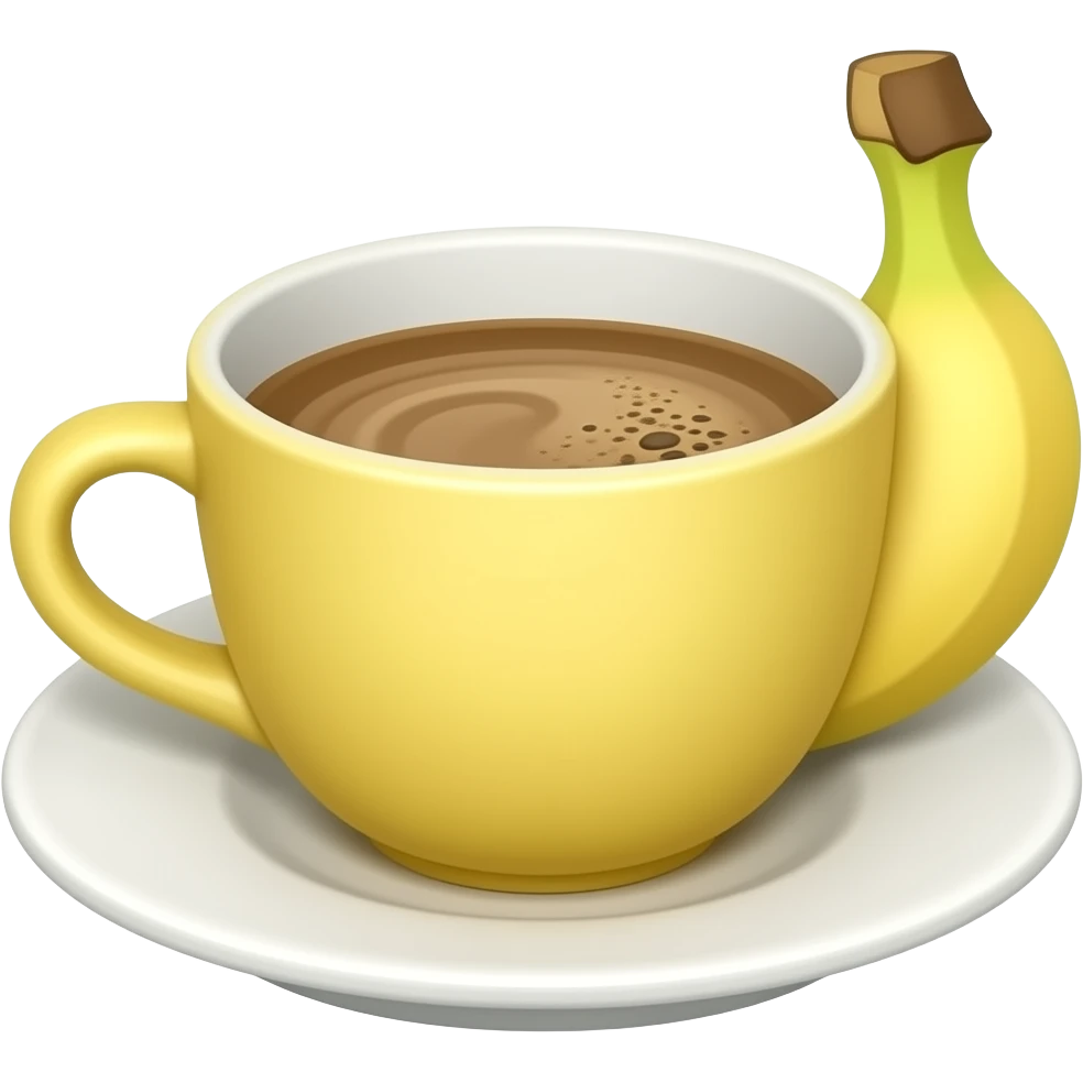 🍌+☕ emoji