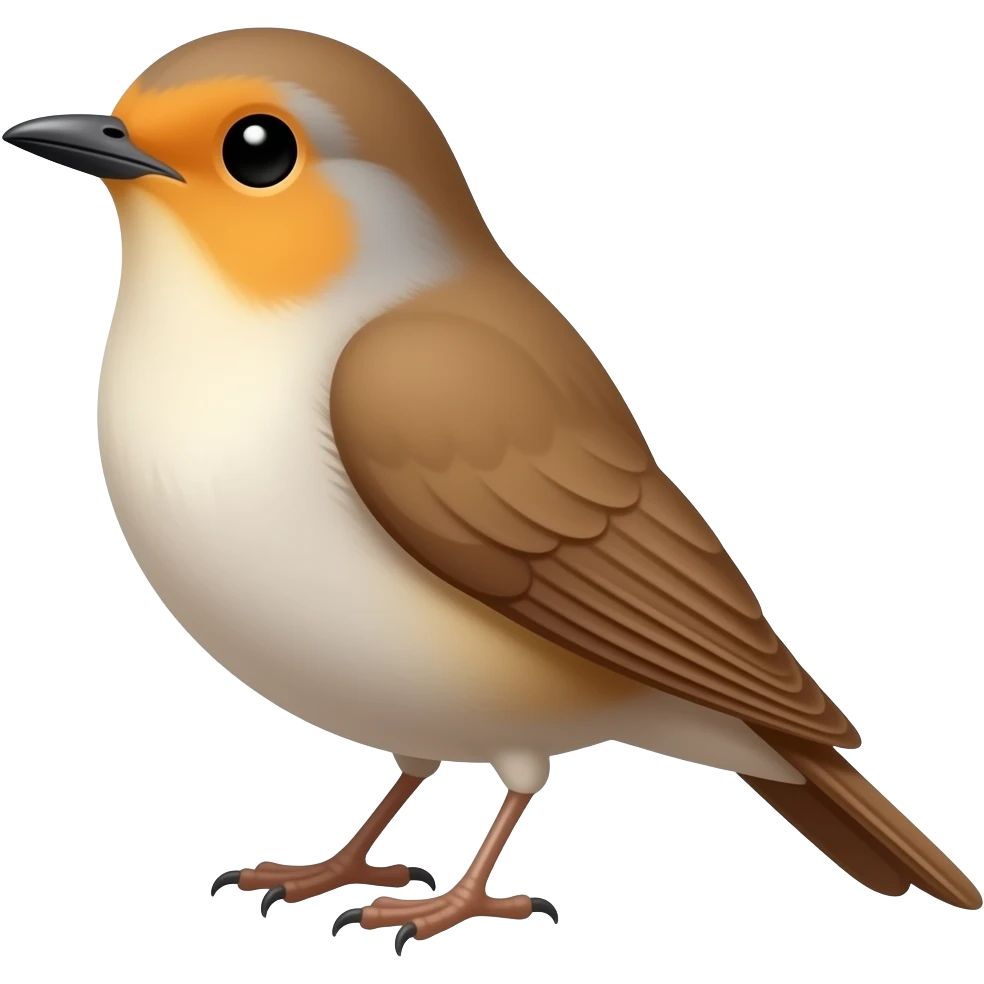 Bird singing emoji