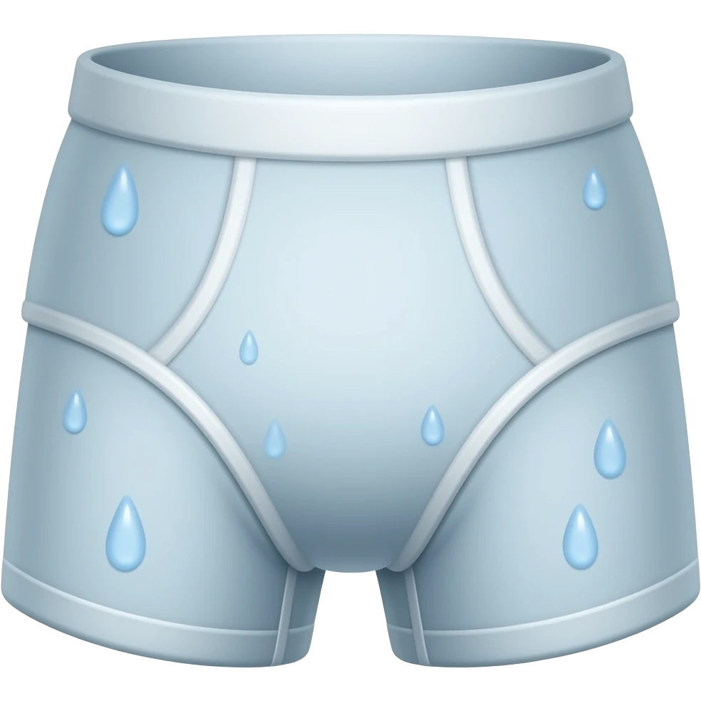 Underpants face smell, damp emoji