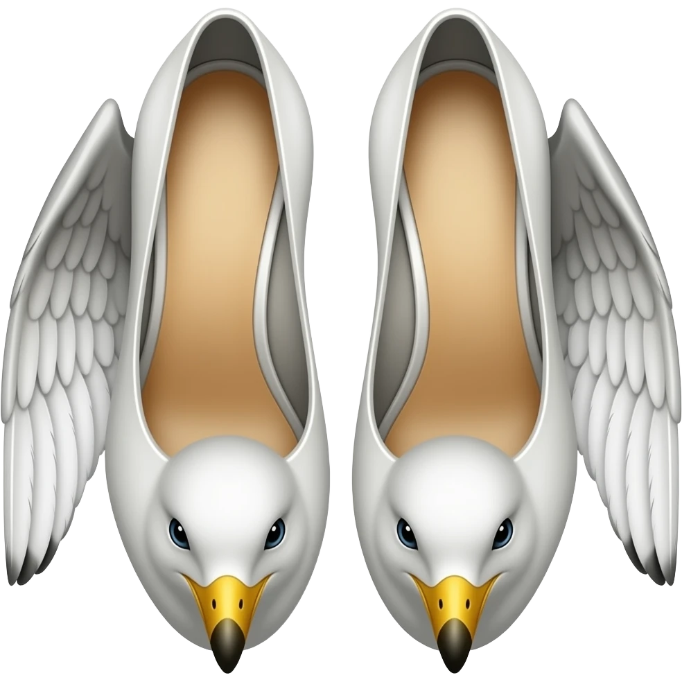 2 seagulls as  shoes emoji