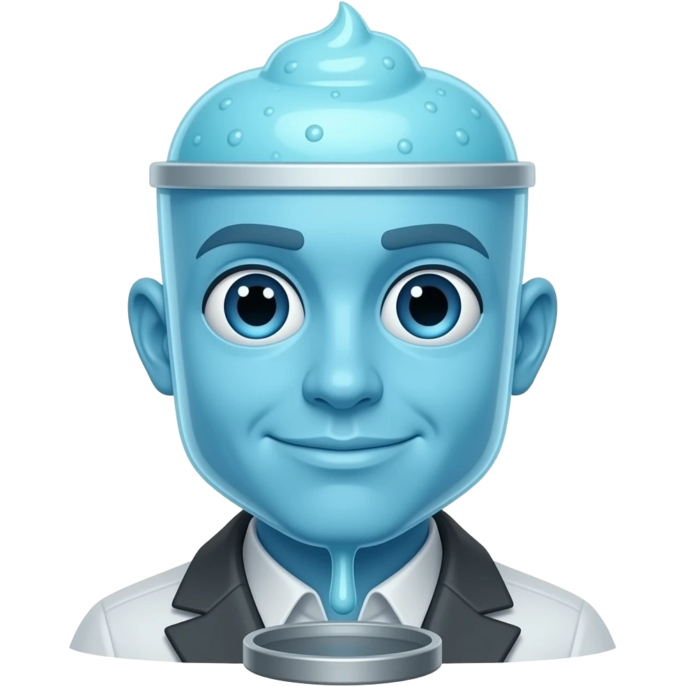 slushy machine maker blue emoji