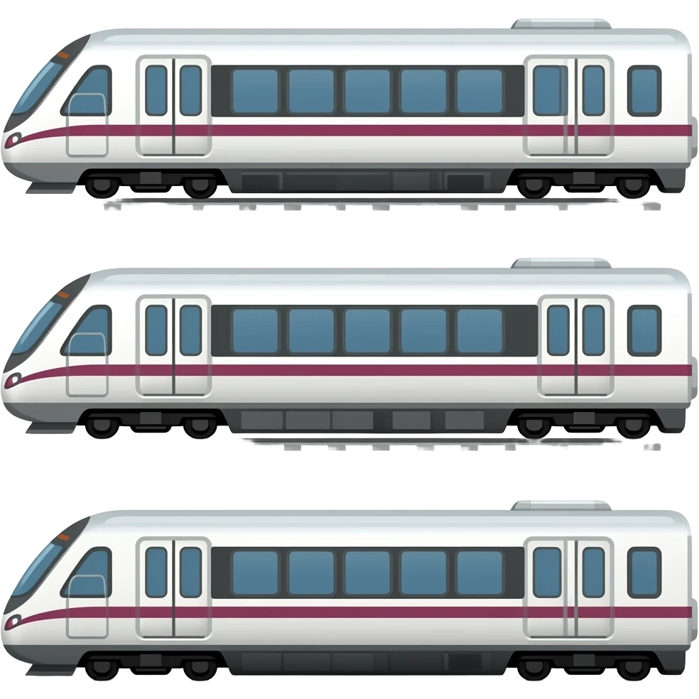 🚄🚃🚃🚃 emoji