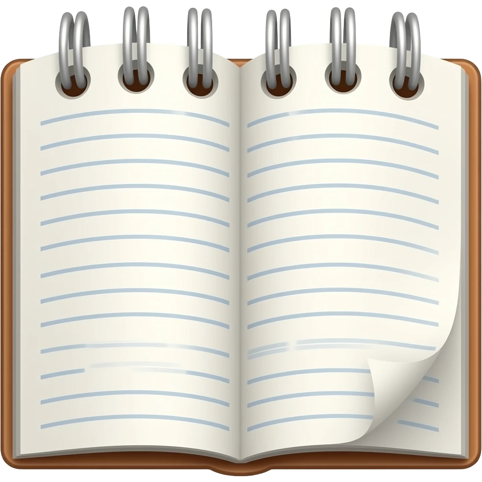 libreta abierta emoji