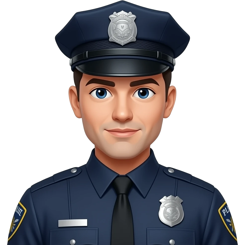 Futuristic Male Cop emoji