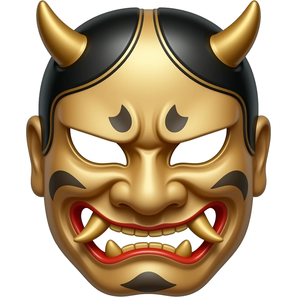 Hyottoko festival mask emoji