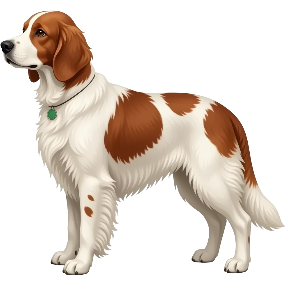 Irish red and white setters emoji