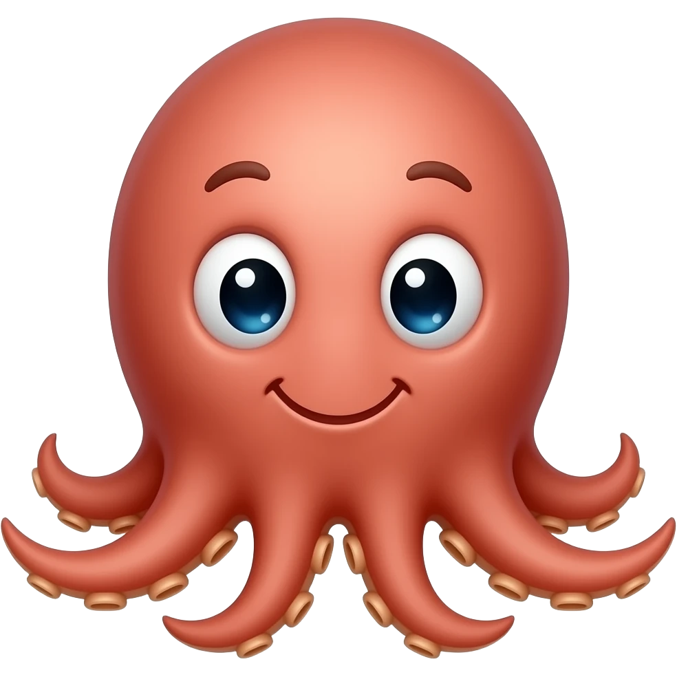 Octopus to letter O emoji