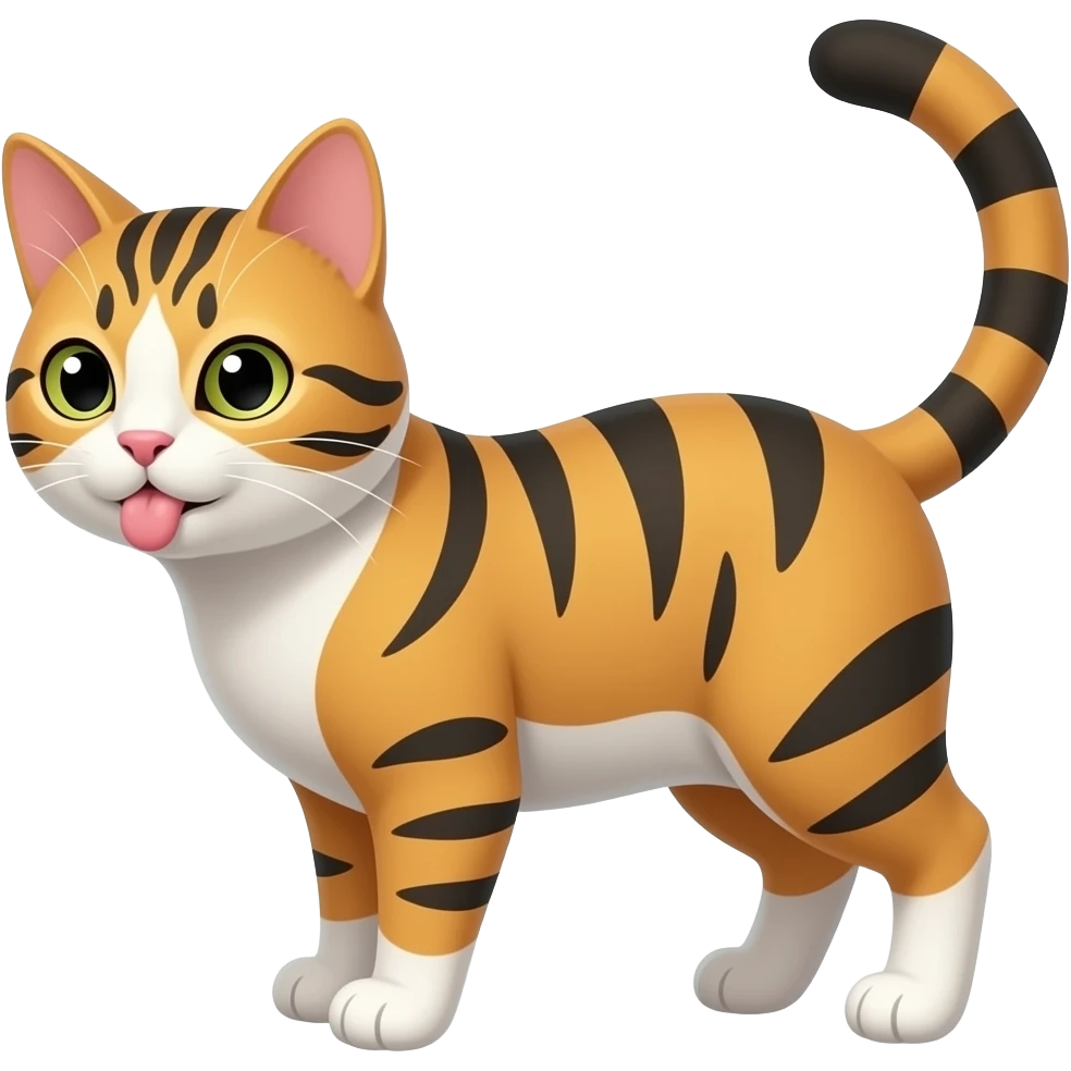 Cat farting emoji