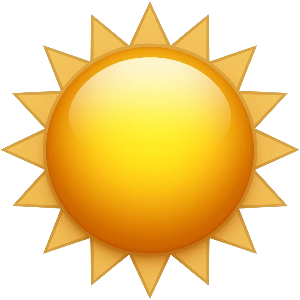 Crie um sol que é amarelo emoji