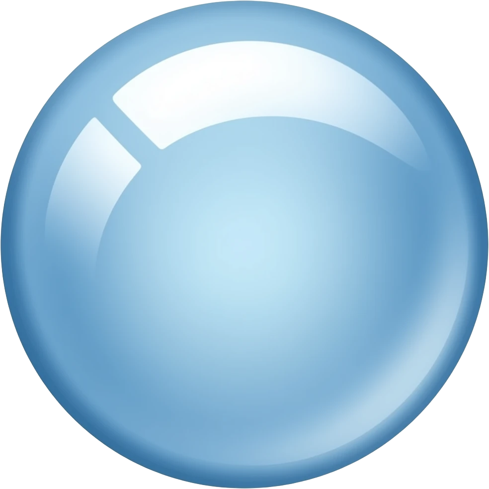 Bubble blue emoji
