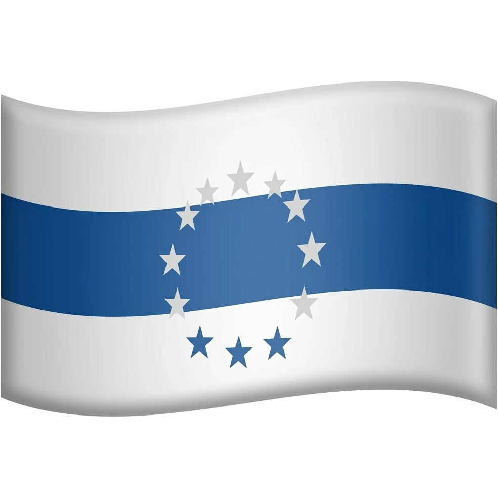 Cylinder shaped flag emoji