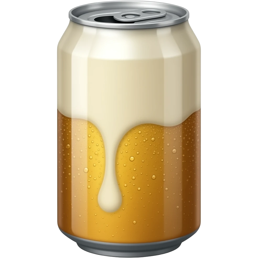 Tall beer can emoji