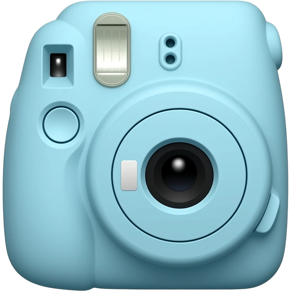 Pastel blue instax emoji