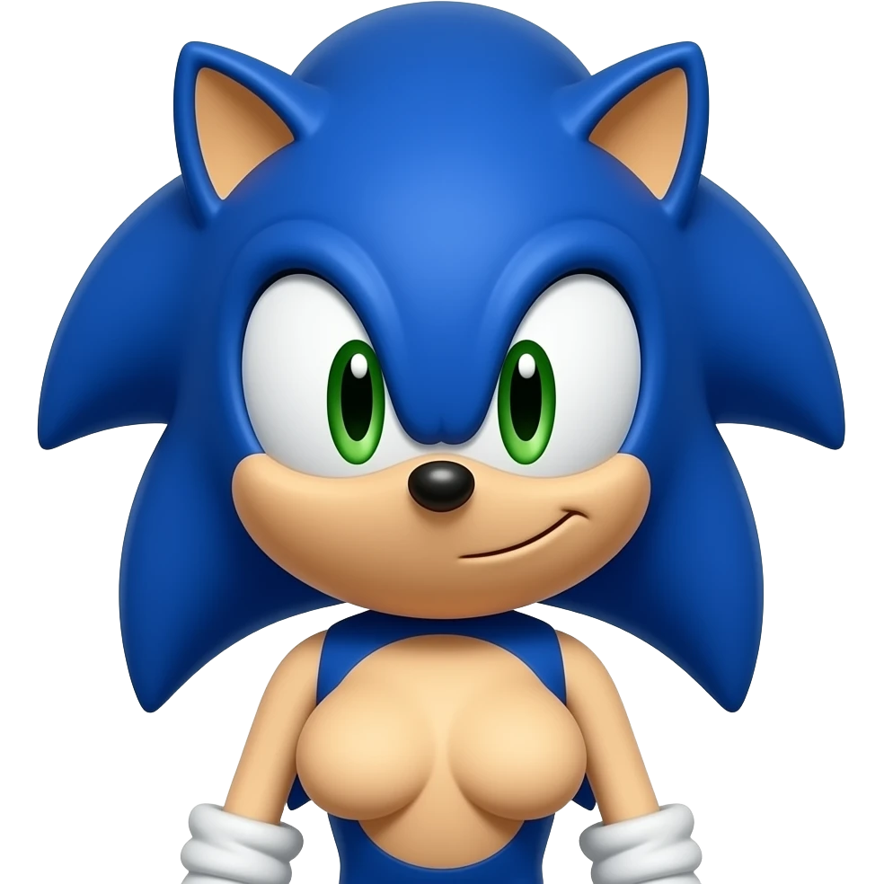 ps sonic the hedgehog with big naturals emoji