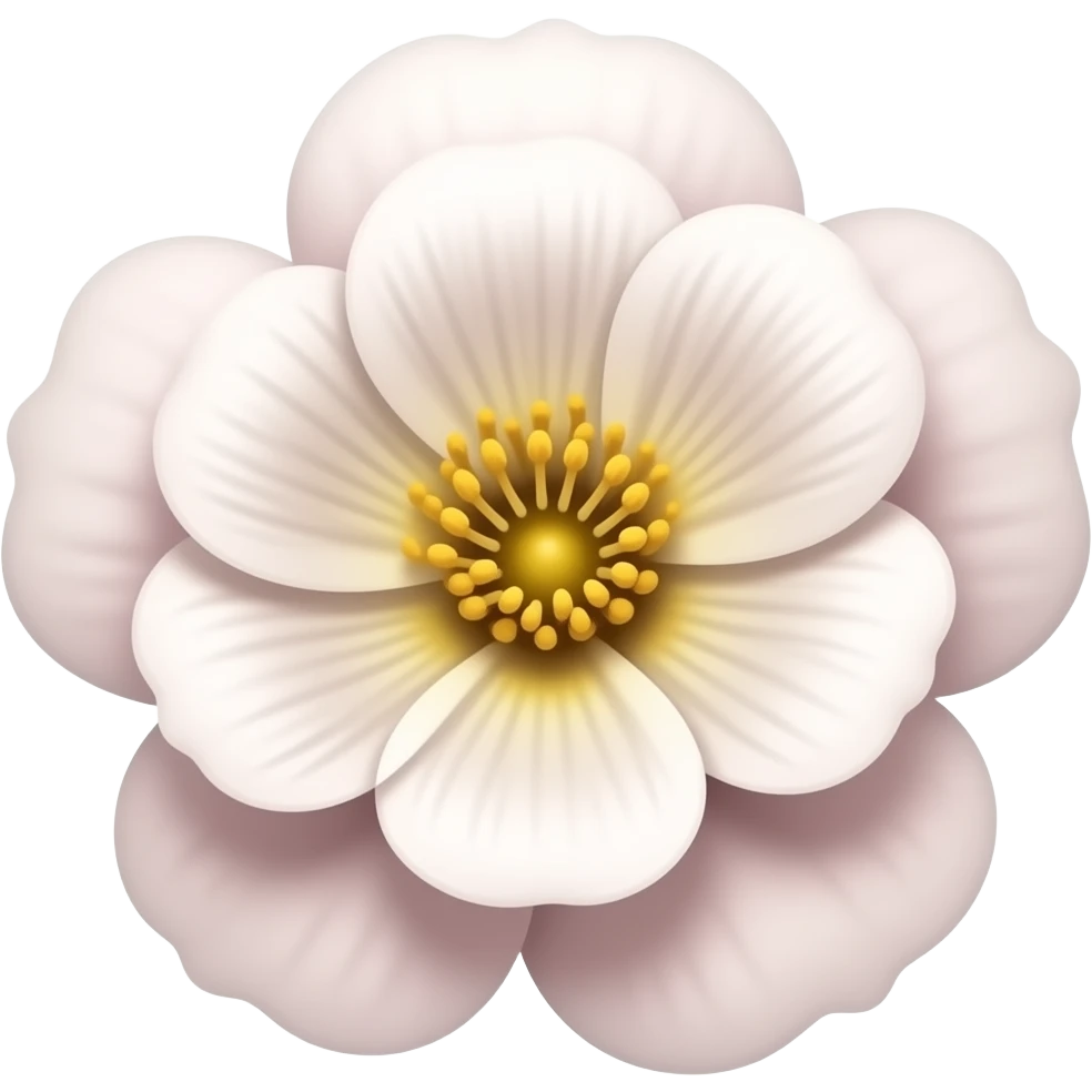 Realistic flower emoji