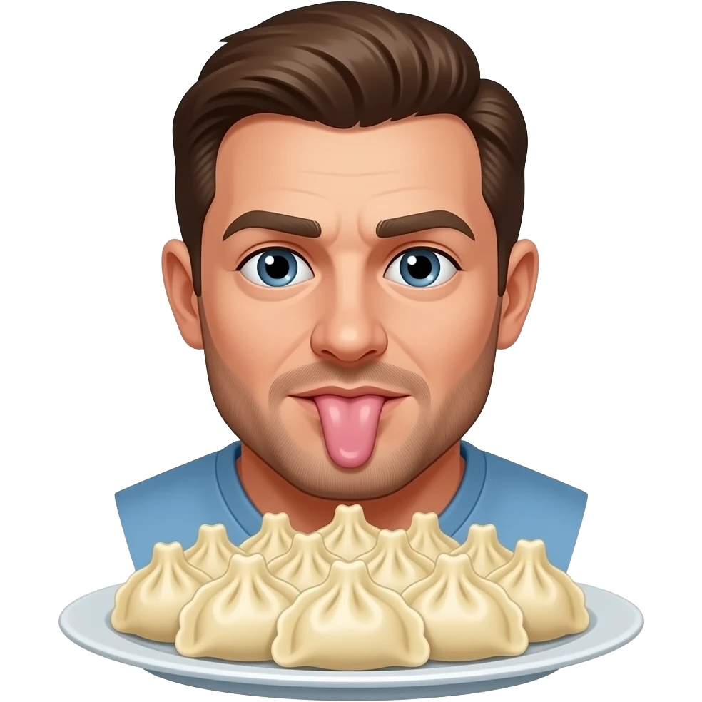 leckere pelmeni mann am sabbern emoji