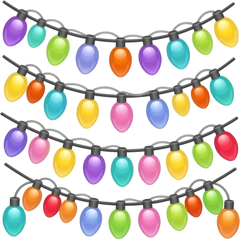 Colorful Festival Lights emoji