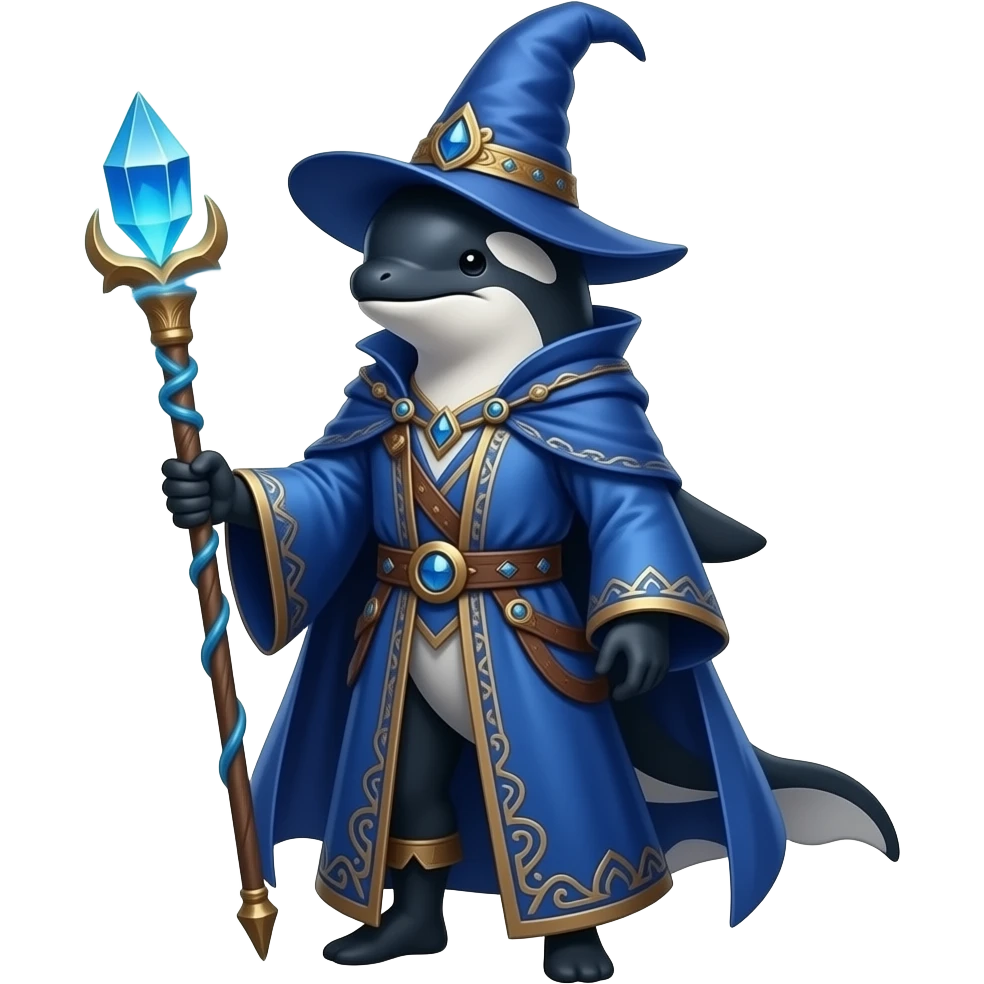 Orca wizard emoji