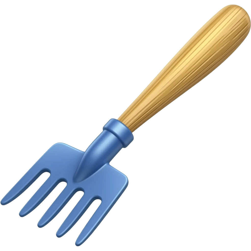 blue rake emoji