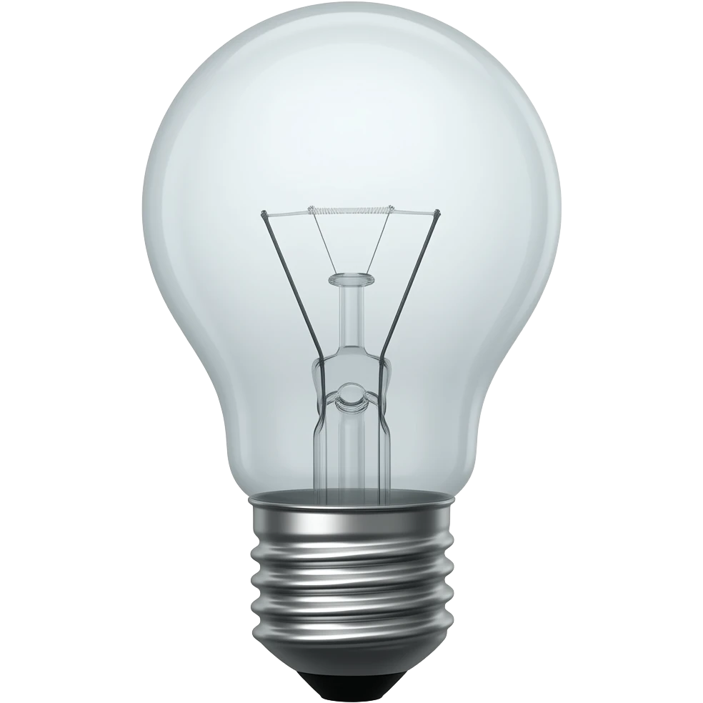 ampoule de lumière fermée sans éclairage, verticale emoji