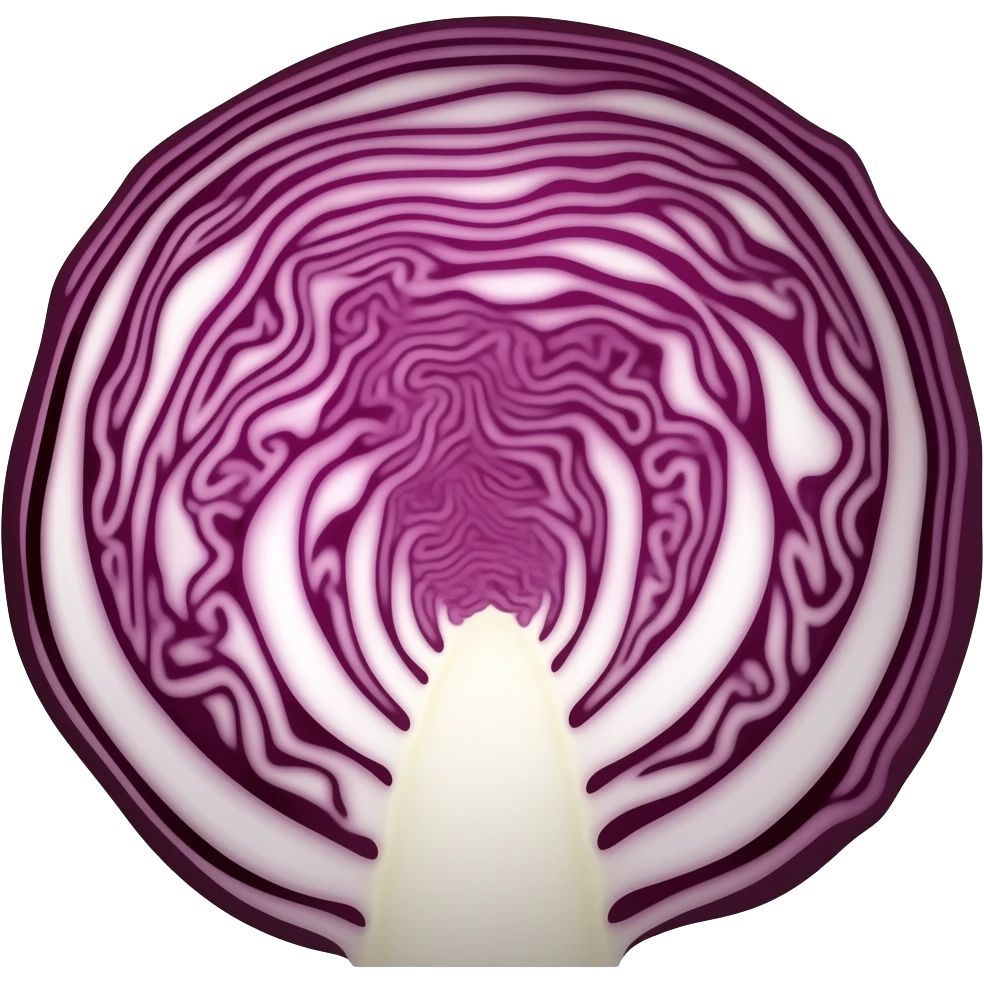 red cabbage emoji