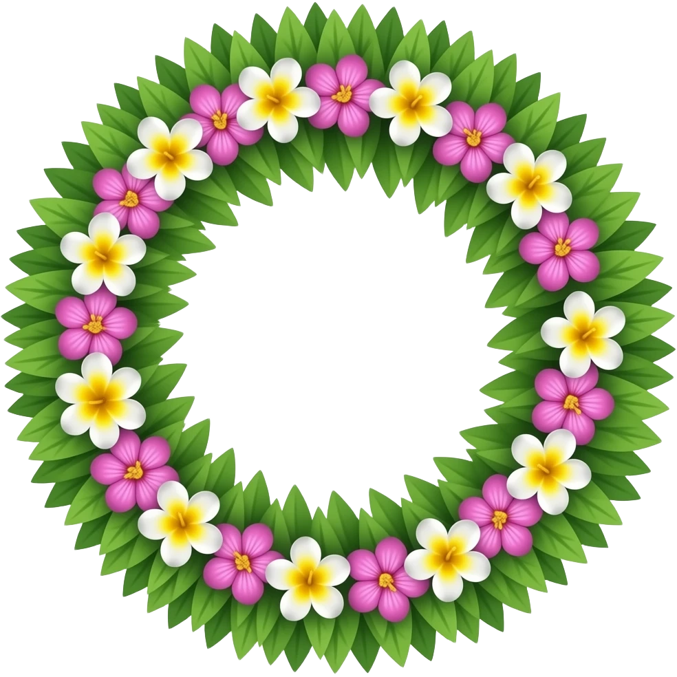 I want a puakenkeni flower Lei emoji to add to my caption emoji