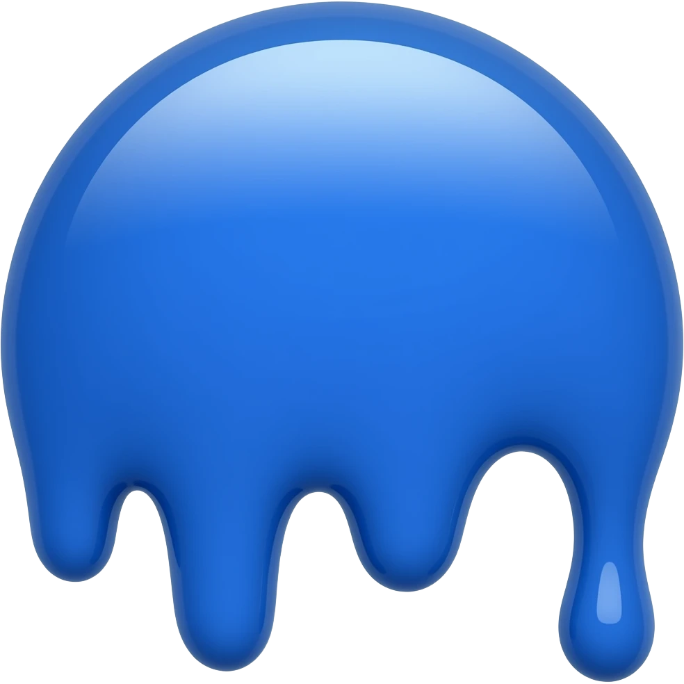 blue peints emoji
