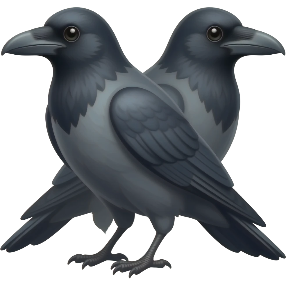 Crow emoji