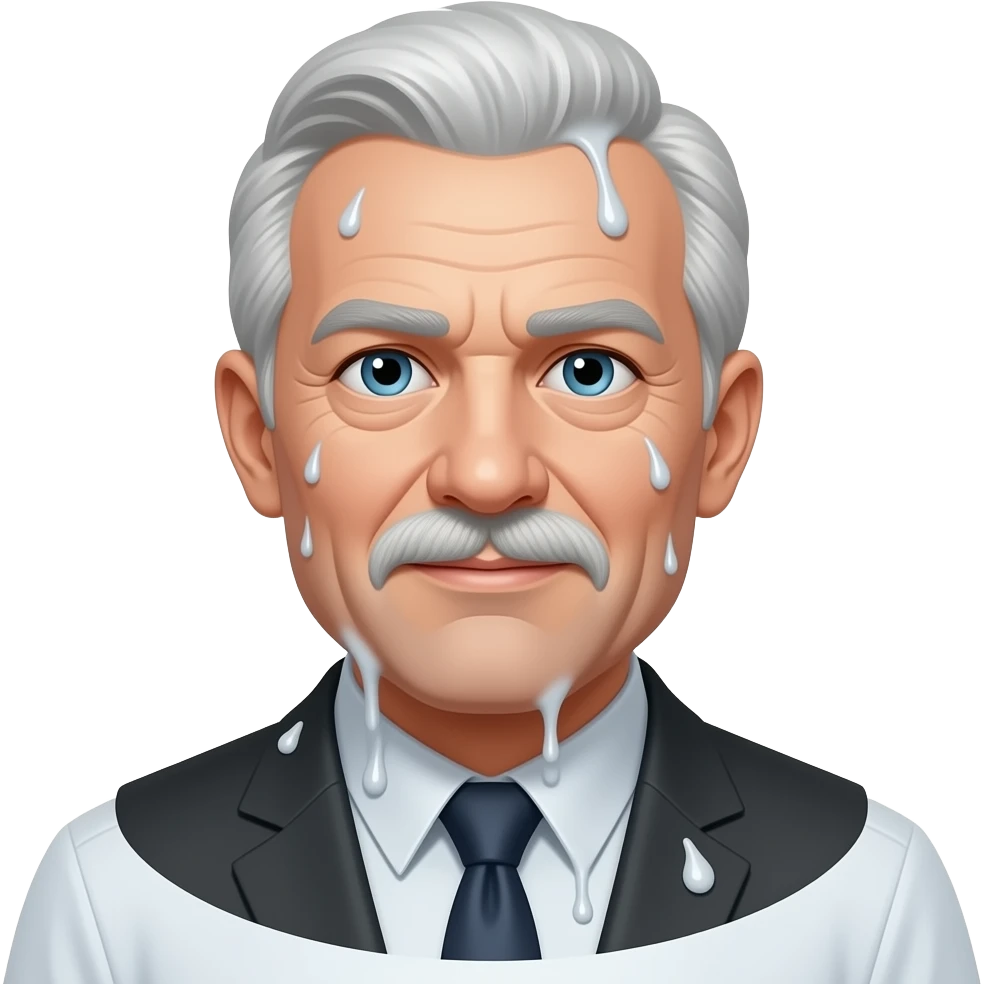 Business man old slimy emoji